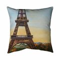 Begin Home Decor 26 x 26 in. Eiffel Tower by Dawn-Double Sided Print Indoor Pillow 5541-2626-CI349
